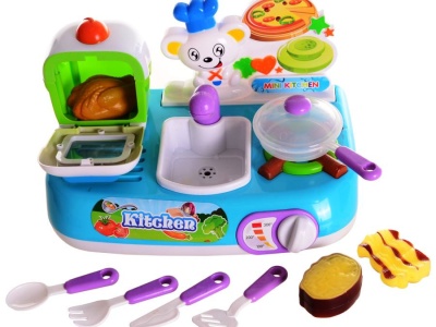 Bucatarie de jucarie pentru prajit cu accesorii - Img 3