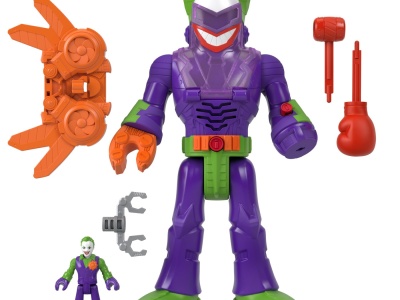 FISHER PRICE IMAGINEXT DC SUPER FRIENDS ROBOT JOKER 30CM - Img 3