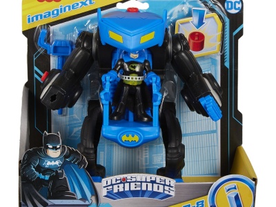 FISHER PRICE IMAGINEXT DC SUPER FRIENDS VEHICUL CU FIGURINA BATMAN - Img 1