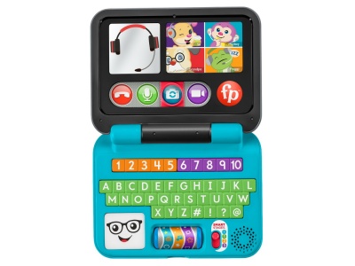 FISHER PRICE LAUGH&LEARN LAPTOP INTERACTIV IN LIMBA ROMANA - Img 2