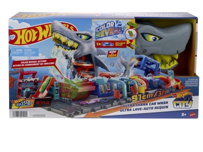 HOT WHEELS CITY COLOR REVEAL SPALATORIE AUTO 91CM - Img 1