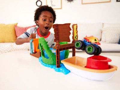 HOT WHEELS MONSTER TRUCK COLOR SHIFTERS ATACUL CROCODILULUI - Img 3