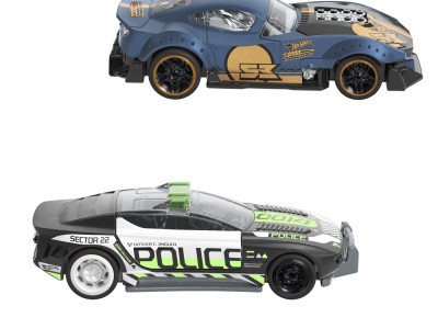 HOT WHEELS SET 2 MASINUTE METALICE PULL BACK MUSCLE AND BLOWN SI ALPHA PURSUIT 1:43 - Img 3
