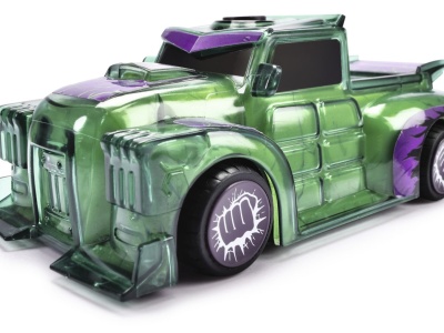 JADA MARVEL MASINUTA LIGHT HERO HULK CU SUNETE SI LUMINI SCARA 1:32 - Img 2