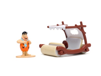 JADA SET MASINUTA METALICA FLINTMOBILUL SCARA 1:32 SI FIGURINA FRED FLINTSTONE - Img 3
