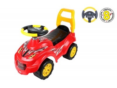 Masinuta premergator Ride On TechnoK, cu efecte sonore, rosu - Img 1