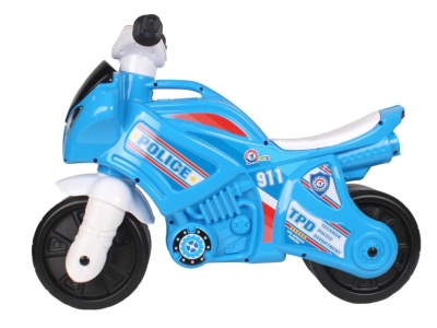 Motocicleta de politie Ride On, TechnoK, cu sunete si lumini, albastru - Img 2