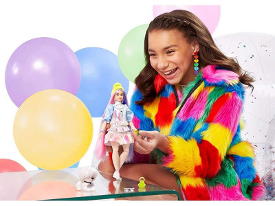 Papusa Barbie by Mattel Extra Style Beanie GVR05 cu figurina si accesorii - Img 5