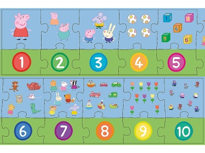 PUZZLE EDUCATIONAL 20 PIESE NUMERE PEPPA PIG - Img 2