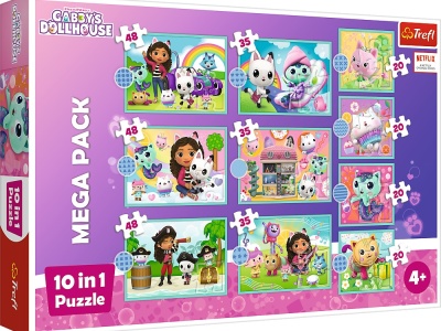 PUZZLE TREFL 10IN1 GABBYS DOLLHOUSE IN UNIVERSUL LUI GABBY - Img 1