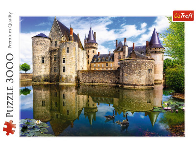 PUZZLE TREFL 3000 CASTELUL SULLY SUR LOIRE - Img 3