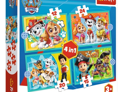 PUZZLE TREFL 4IN1 PATRULA CATELUSILOR - Img 1
