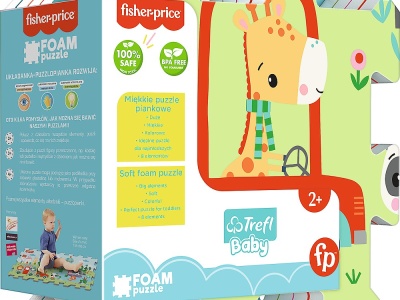 PUZZLE TREFL DN SPUMA FISHER PRICE PRIETENII SIMPATICI - Img 1