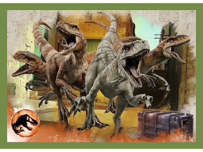 PUZZLE TREFL JURASSIC WORLD 4IN1 IN LUMEA DINOZAURILOR - Img 4