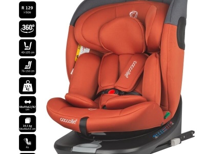 Scaun auto iSize 40-150 cm Coccolle Atira Cinnamon brown - Img 6