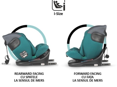 Scaun auto iSize 40-150 cm Coccolle Atira Hydra blue - Img 8