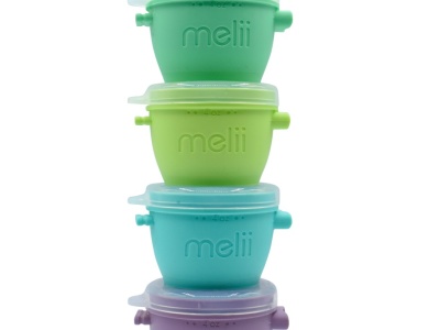 SET 4 RECIPIENTE SILICON SNAP&GO, MELII, 4*177 ML - Img 1