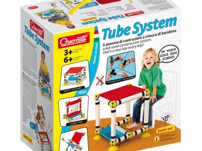 Set de constructie Quercetti Tube System, 120 piese - Img 1