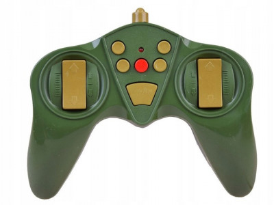 Tanc de lupta cu telecomanda, 34 x 11 x 12 cm, camuflaj de padure, sunete si lumini, rotatie 360, Jokomisiada, RC0036 ZI - Img 3