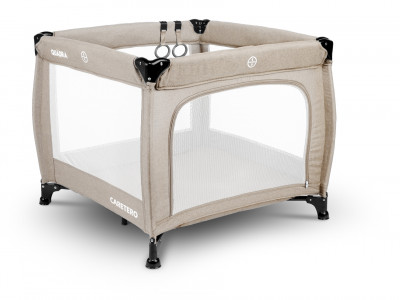 Tarc de joaca 83x83 cm Caretero QUADRA Maro - Img 1