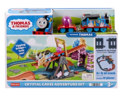 THOMAS SET DE JOACA CRYSTAL CAVES ADVENTURE CU LOCOMOTIVA MOTORIZATA THOMAS - Img 1