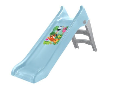 Tobogan Mochtoys pentru copii, 140 cm, albastru pastel - Img 1