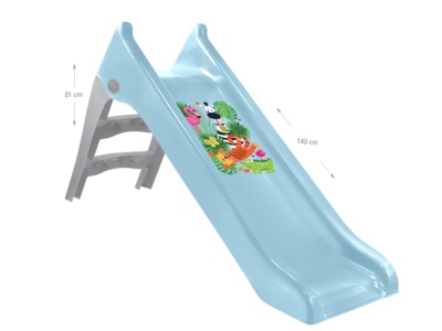 Tobogan Mochtoys pentru copii, 140 cm, albastru pastel - Img 4