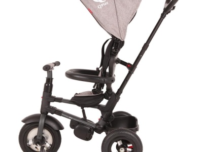 Tricicleta cu roti de cauciuc Qplay Rito Rubber Violet - Img 6