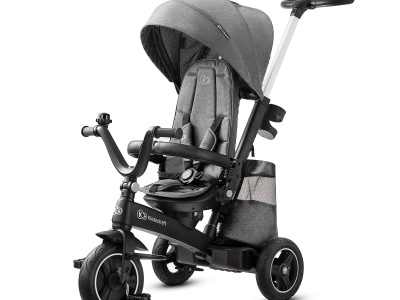 TRICICLETA KINDERKRAFT EASYTWIST, PLATINUM GREY - Img 1