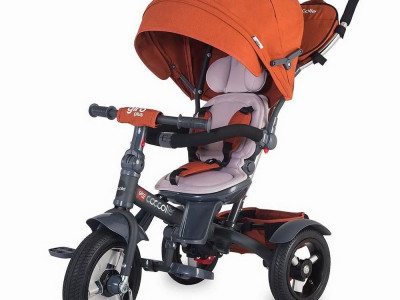 Tricicleta multifunctionala Coccolle Giro Plus Caramiziu - Img 1