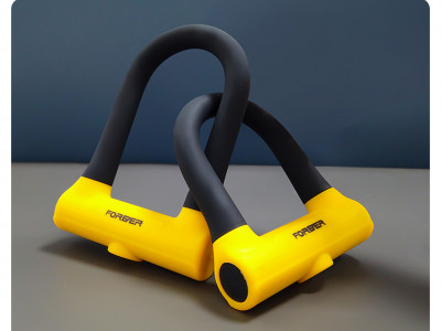 Antifurt fix din silicon Forever, 18 cm, negru galben - Img 2