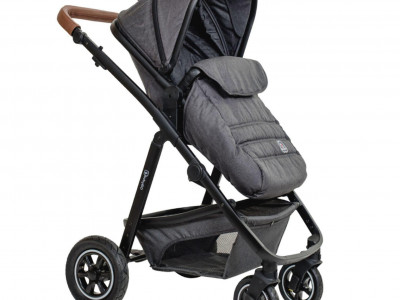 BabyGo - Carucior 3 in 1 Simplex, Grey Melange - Img 1