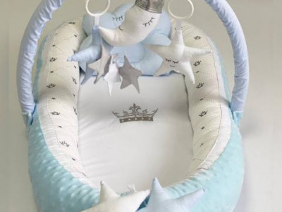 Babynest Plush MyKids 0198 Prince Blue - Img 2