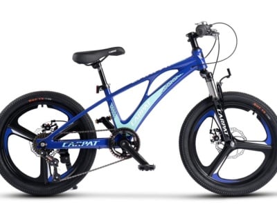 Bicicleta Copii MTB Carpat 20" C20343A, Roti Magneziu, Cadru Magneziu, Frane Disc, 7 Viteze, Albastru - Img 1
