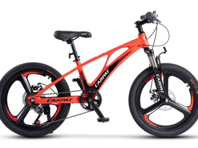 Bicicleta Copii MTB Carpat 20" C20343A, Roti Magneziu, Cadru Magneziu, Frane Disc, 7 Viteze, Rosu/Negru - Img 1