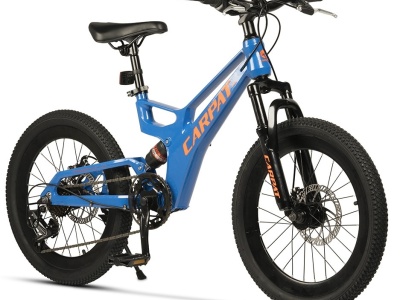 Bicicleta Copii MTB-FS Carpat 20" C20344A, Albastru/Portocaliu - Img 2