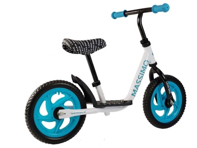 Bicicleta fara pedale Malipen Massimo, alb cu albastru - Img 3