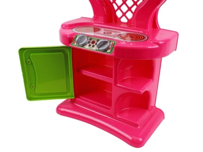 Bucatarie pentru copii simpla, TechnoK, 60 cm, fara accesorii, roz - Img 4