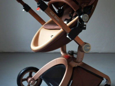 Carucior Copii Hot Mom Premium Coffee 2 in 1, varsta intre 0 – 36 luni, realizat din materiale de calitate - Img 4