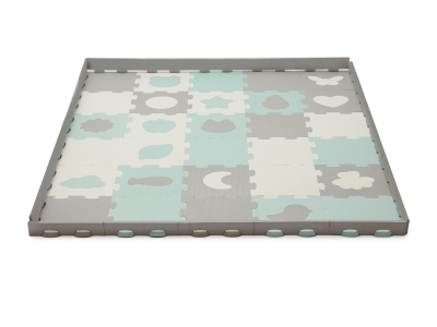 COVORAS DE JOACA KINDERKRAFT LUNO SHAPES, PUZZLE 3D, SPUMA, MINT - Img 3