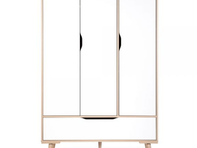 Dulap Klups Sofie Natur-Alb 3 Segmente - Img 1