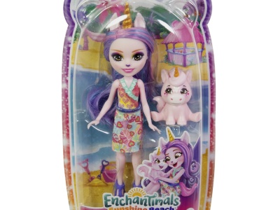 ENCHANTIMALS PAPUSI SI ANIMALUTE ULIA UNICORN SI PACIFICA - Img 1