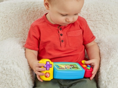 FISHER PRICE LAUGH&LEARN CONSOLA BEBE IN LIMBA ROMANA - Img 4