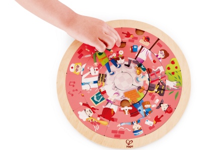 HAPE PUZZLE ROTUND CU 2 FETE - Img 3