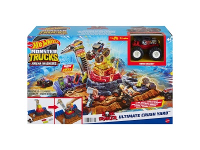 HOT WHEELS MONSTER TRUCKS ARENA SMASHERS BONE SHAKER ARENA ULTIMATE CRUSH - Img 4