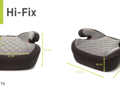 Inaltator 4Baby HI-FIX Isofix I-SIZE 125-150cm Gri - Img 3