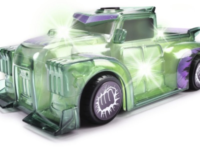 JADA MARVEL MASINUTA LIGHT HERO HULK CU SUNETE SI LUMINI SCARA 1:32 - Img 3