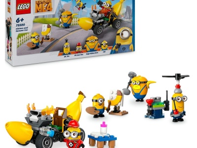 LEGO DESPICABLE ME4 MINIONII SI MASINA BANANA 75580 - Img 4