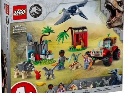 LEGO JURASSIC WORLD 76963 CENTRU DE SALVARE PENTRU PUI DE DINOZAUR - Img 1