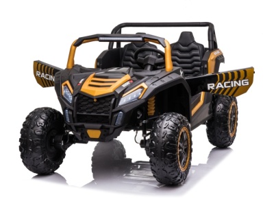 Masinuta electrica cu telecomanda pentru 2 copii UTV Buggy A032 12V7Ah gold - Img 6